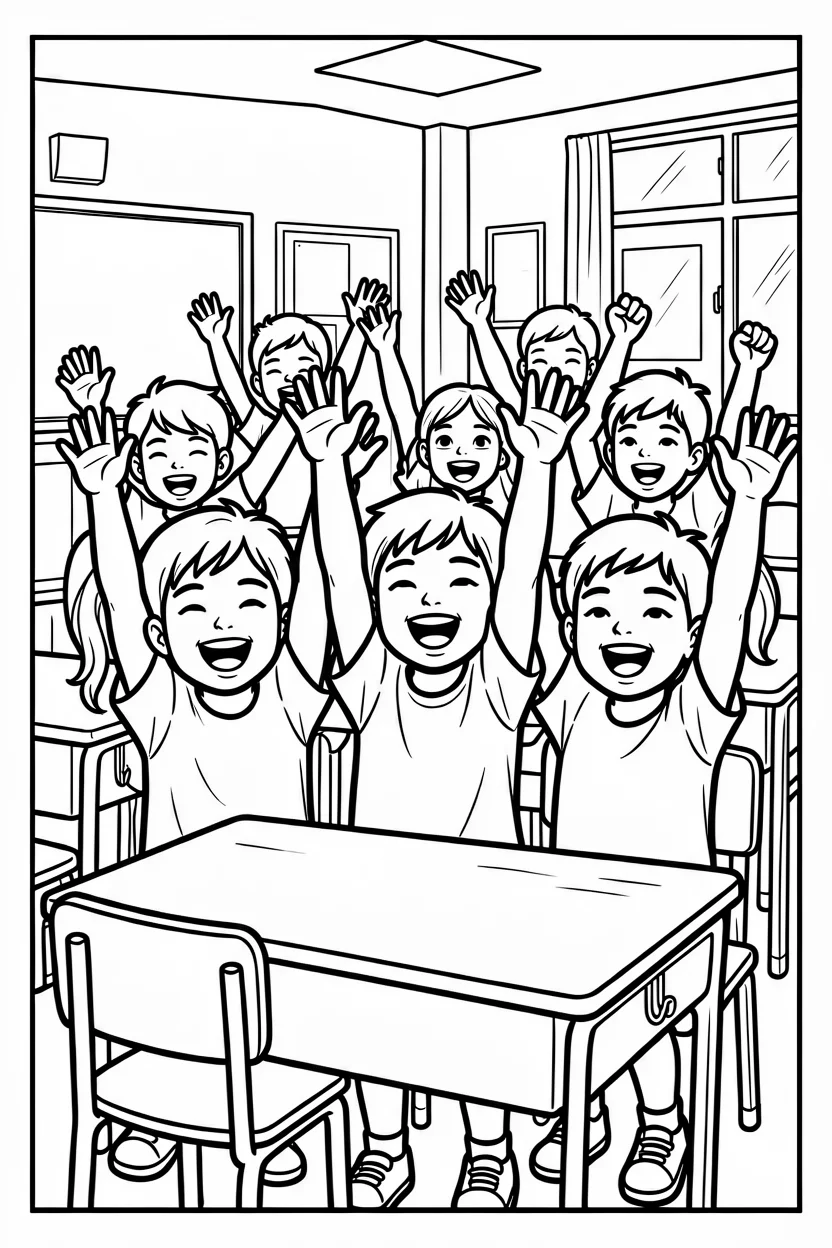 Desenhos de Escola para Imprimir e Colorir
