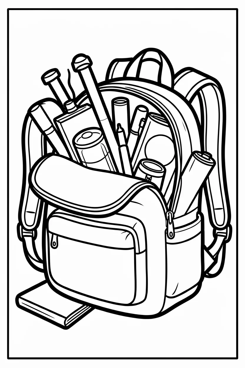 Desenhos de Escola para Imprimir e Colorir
