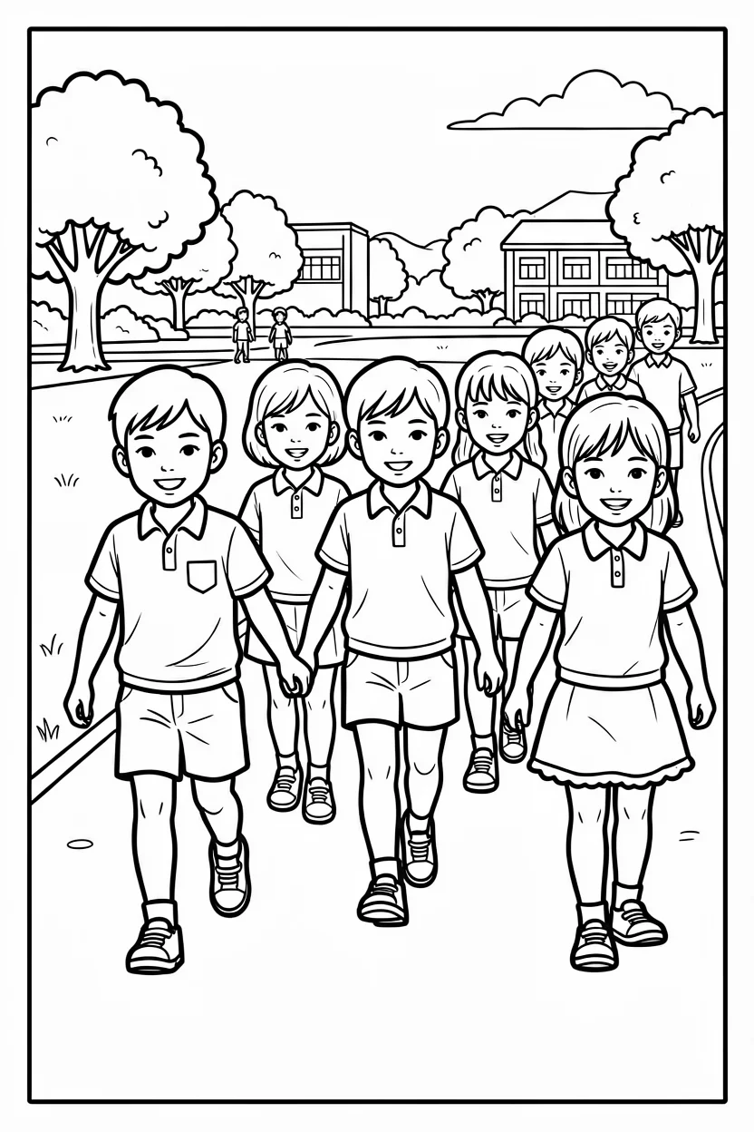 Desenhos de Escola para Imprimir e Colorir