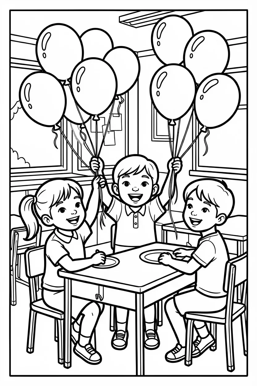 Desenhos de Escola para Imprimir e Colorir