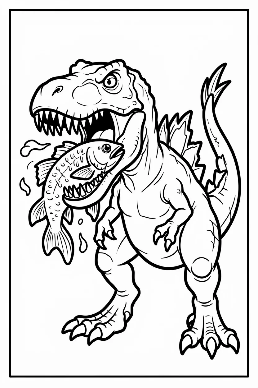 Desenhos de Espinossauro para Imprimir e Colorir