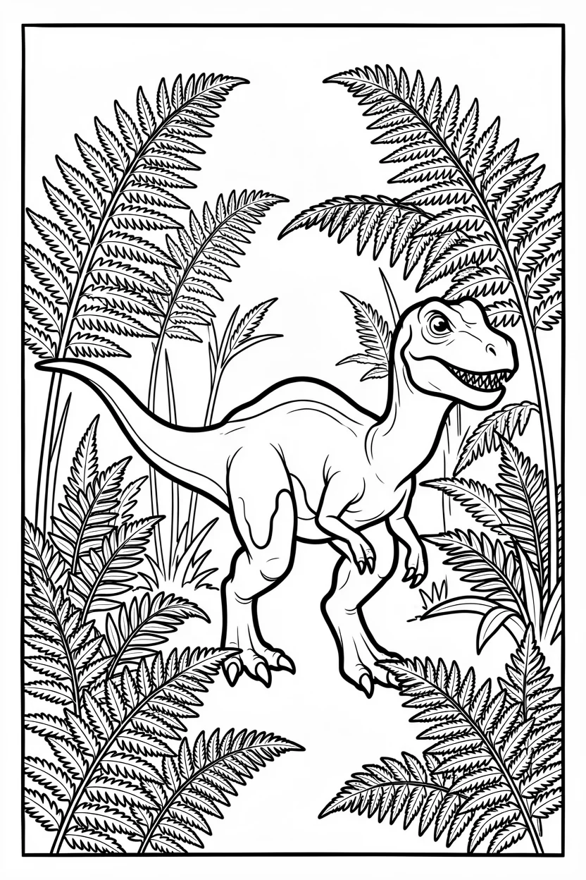 Desenhos de Espinossauro para Imprimir e Colorir