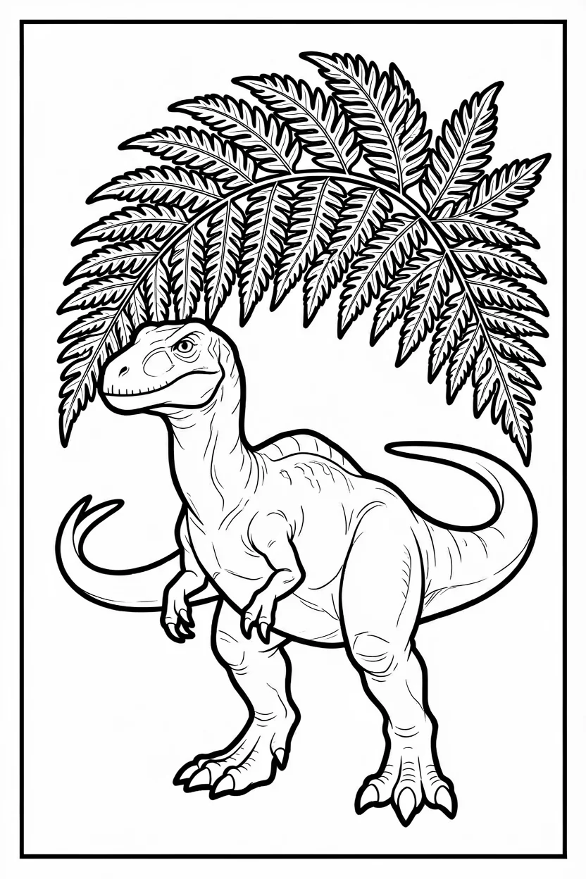 Desenhos de Espinossauro para Imprimir e Colorir