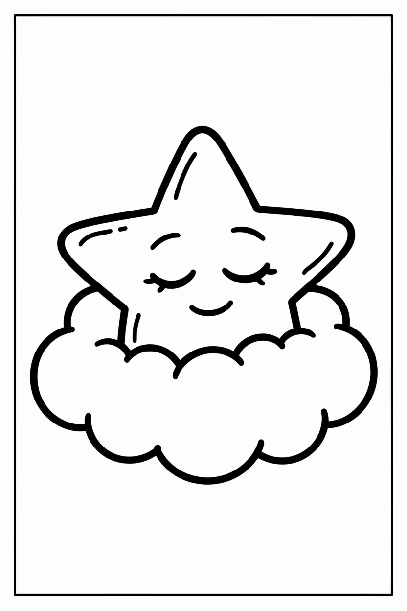 Desenhos de Estrela para Imprimir e Colorir