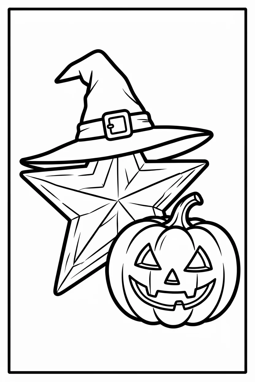 Desenhos de Estrela para Imprimir e Colorir