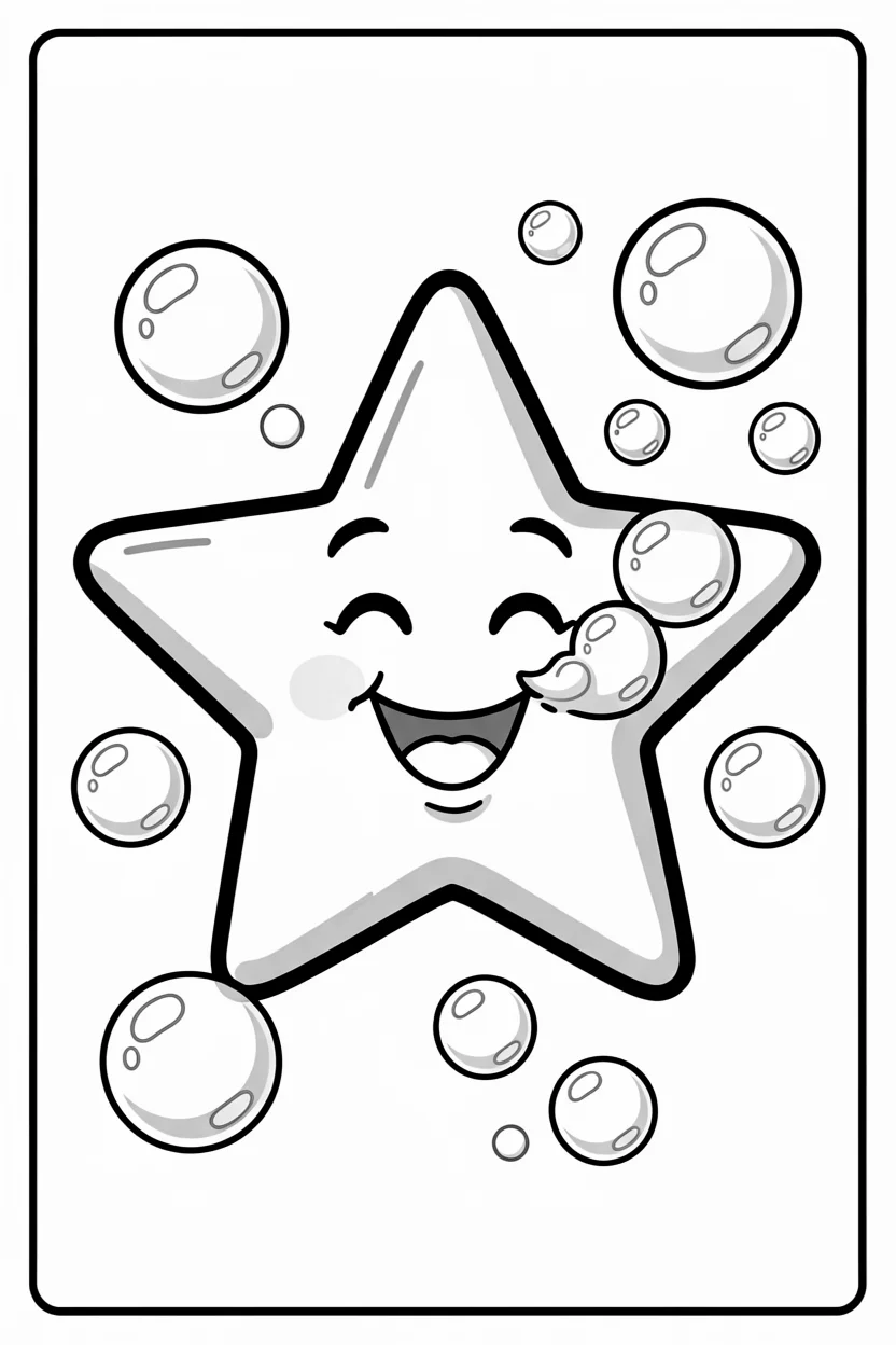 Desenhos de Estrela para Imprimir e Colorir