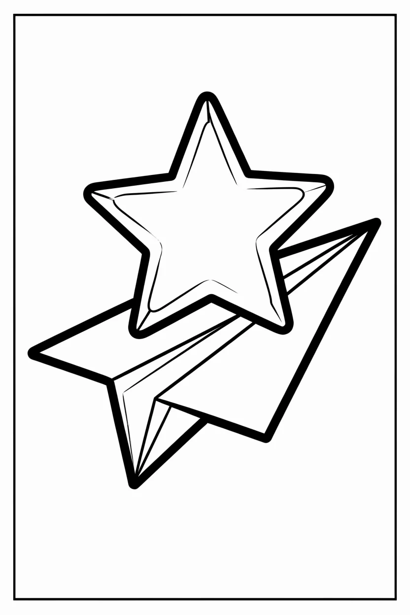 Desenhos de Estrela para Imprimir e Colorir