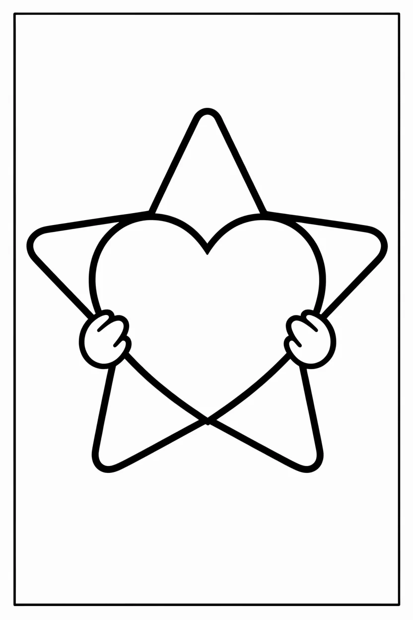 Desenhos de Estrela para Imprimir e Colorir