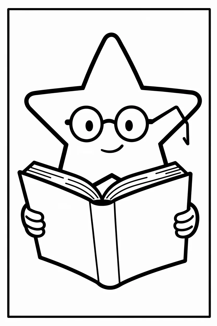 Desenhos de Estrela para Imprimir e Colorir