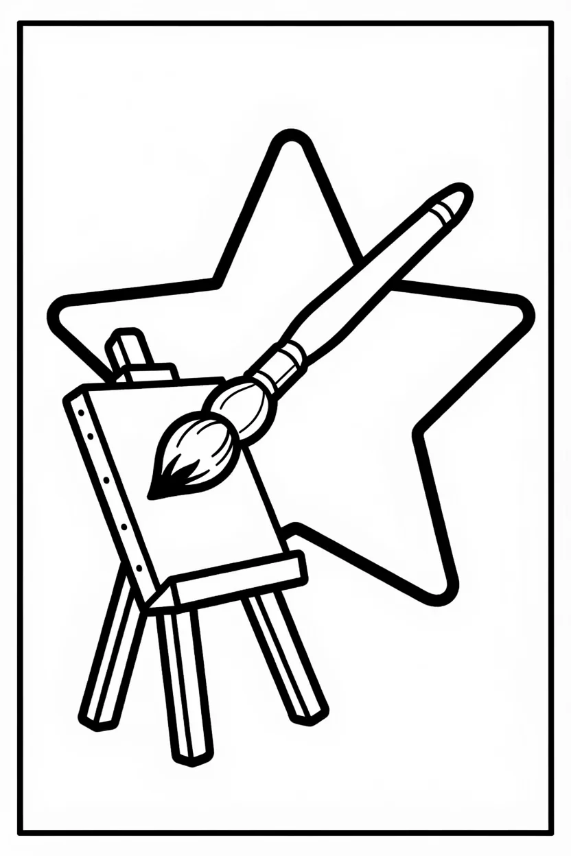 Desenhos de Estrela para Imprimir e Colorir