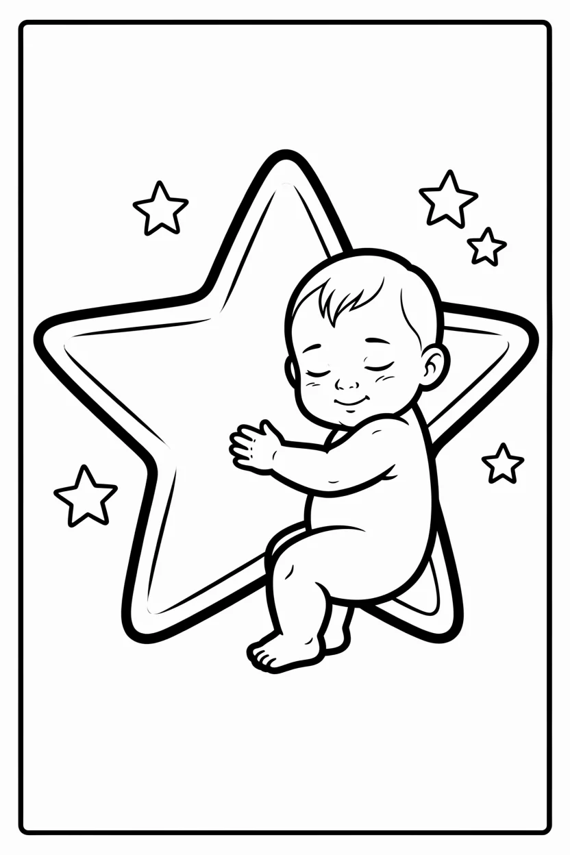 Desenhos de Estrela para Imprimir e Colorir