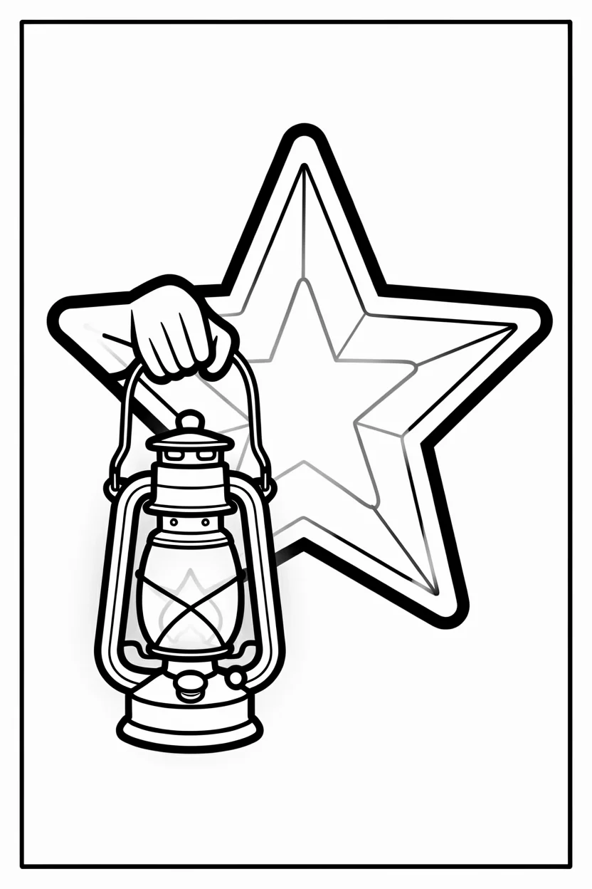 Desenhos de Estrela para Imprimir e Colorir