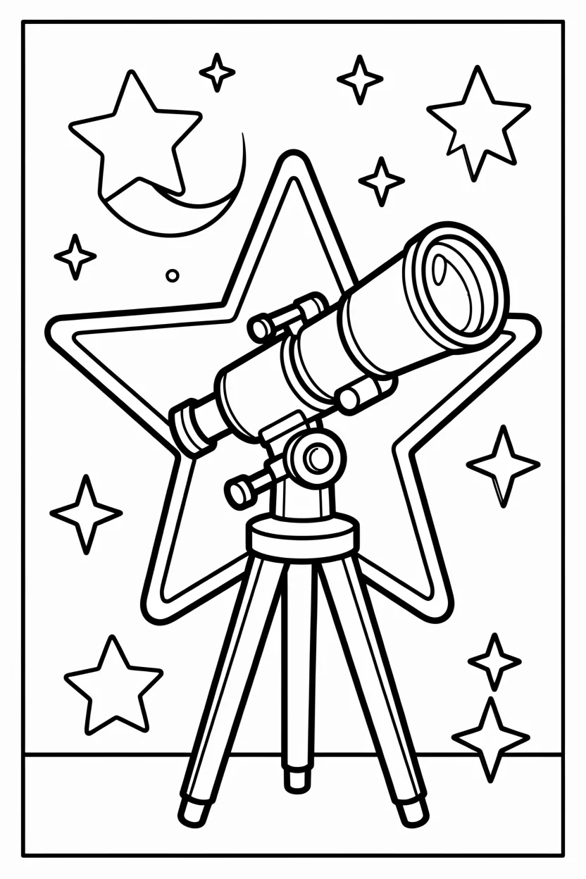 Desenhos de Estrela para Imprimir e Colorir