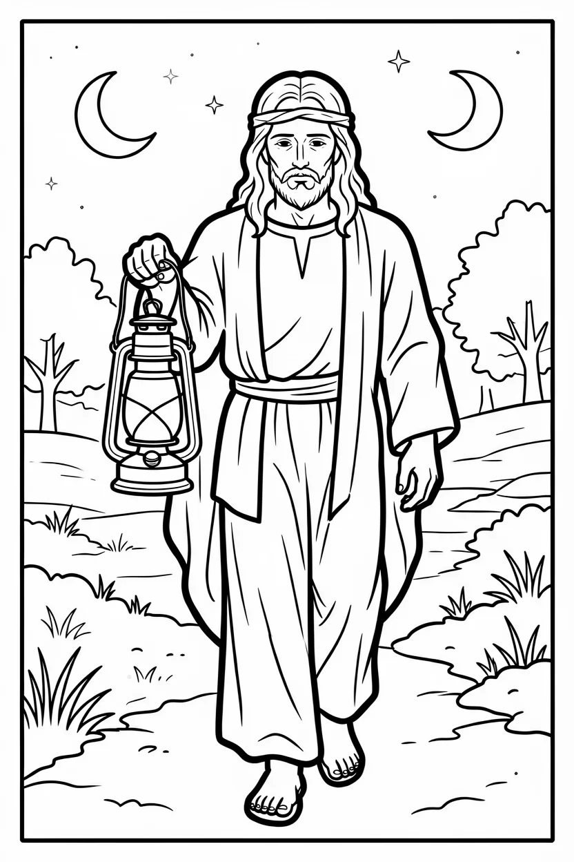 Desenhos de Jesus para Imprimir e Colorir