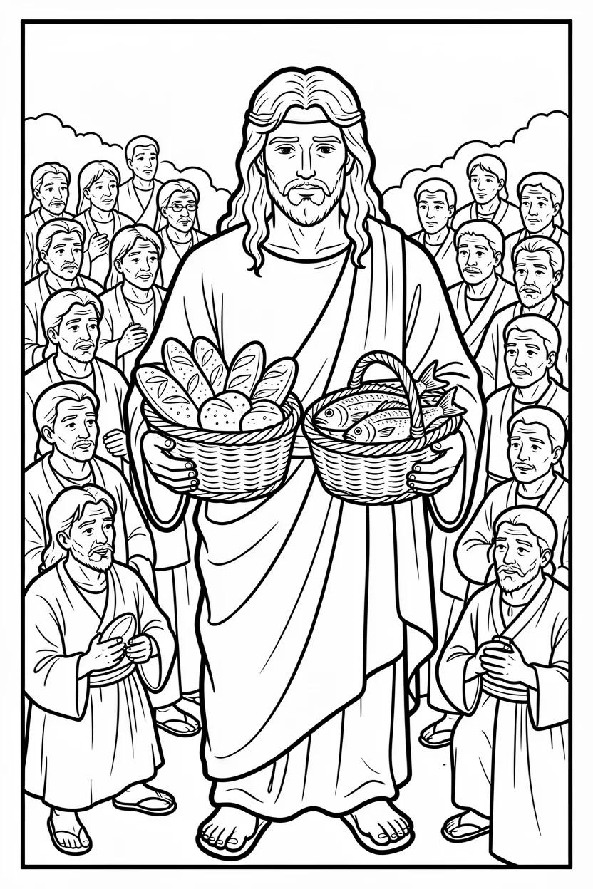 Desenhos de Jesus para Imprimir e Colorir