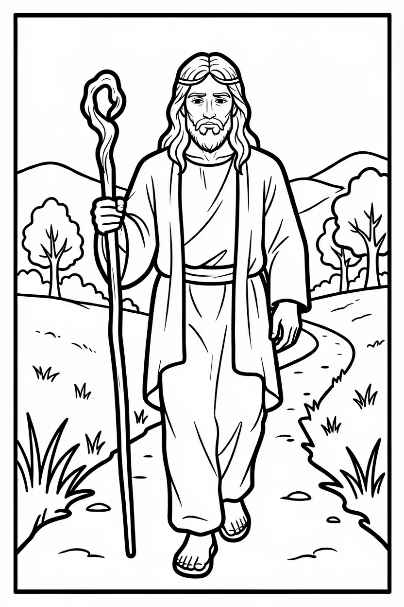 Desenhos de Jesus para Imprimir e Colorir