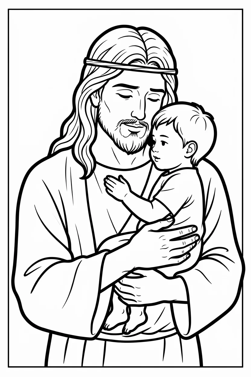 Desenhos de Jesus para Imprimir e Colorir