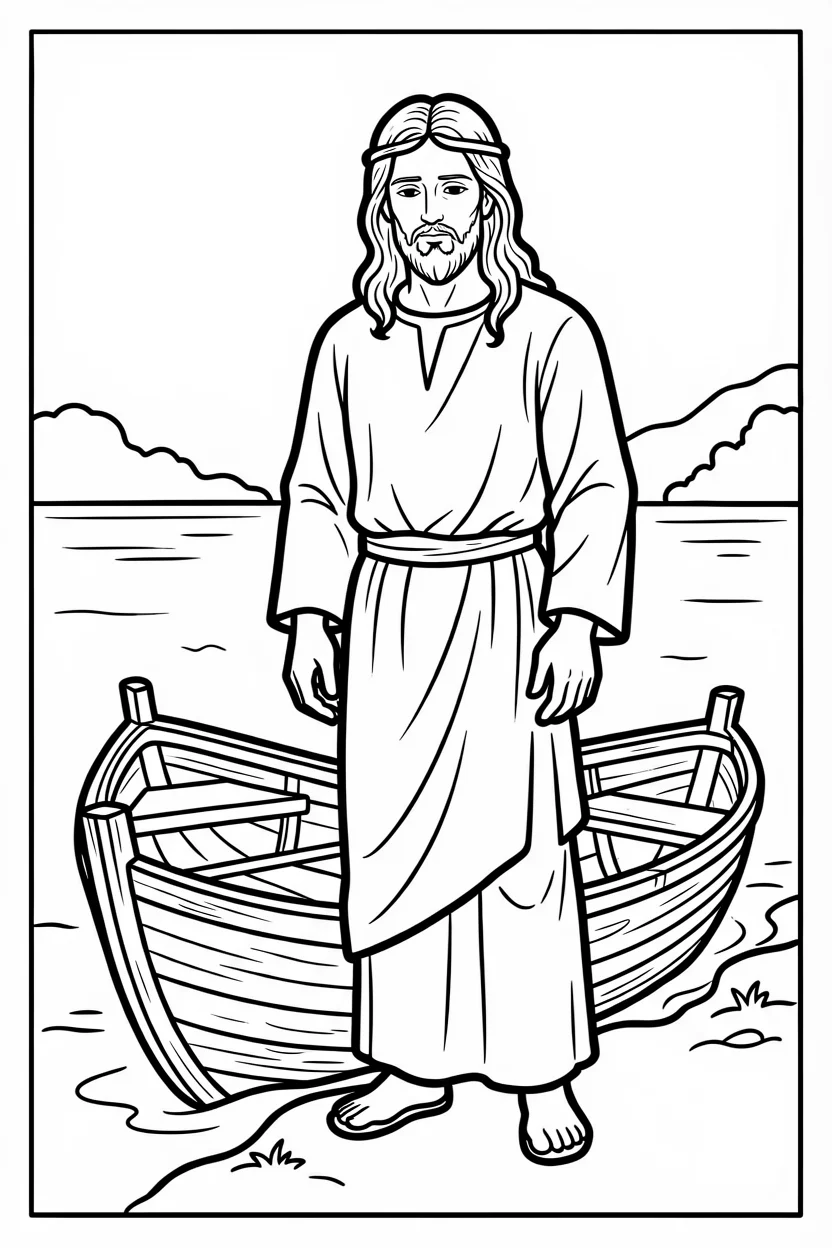 Desenhos de Jesus para Imprimir e Colorir