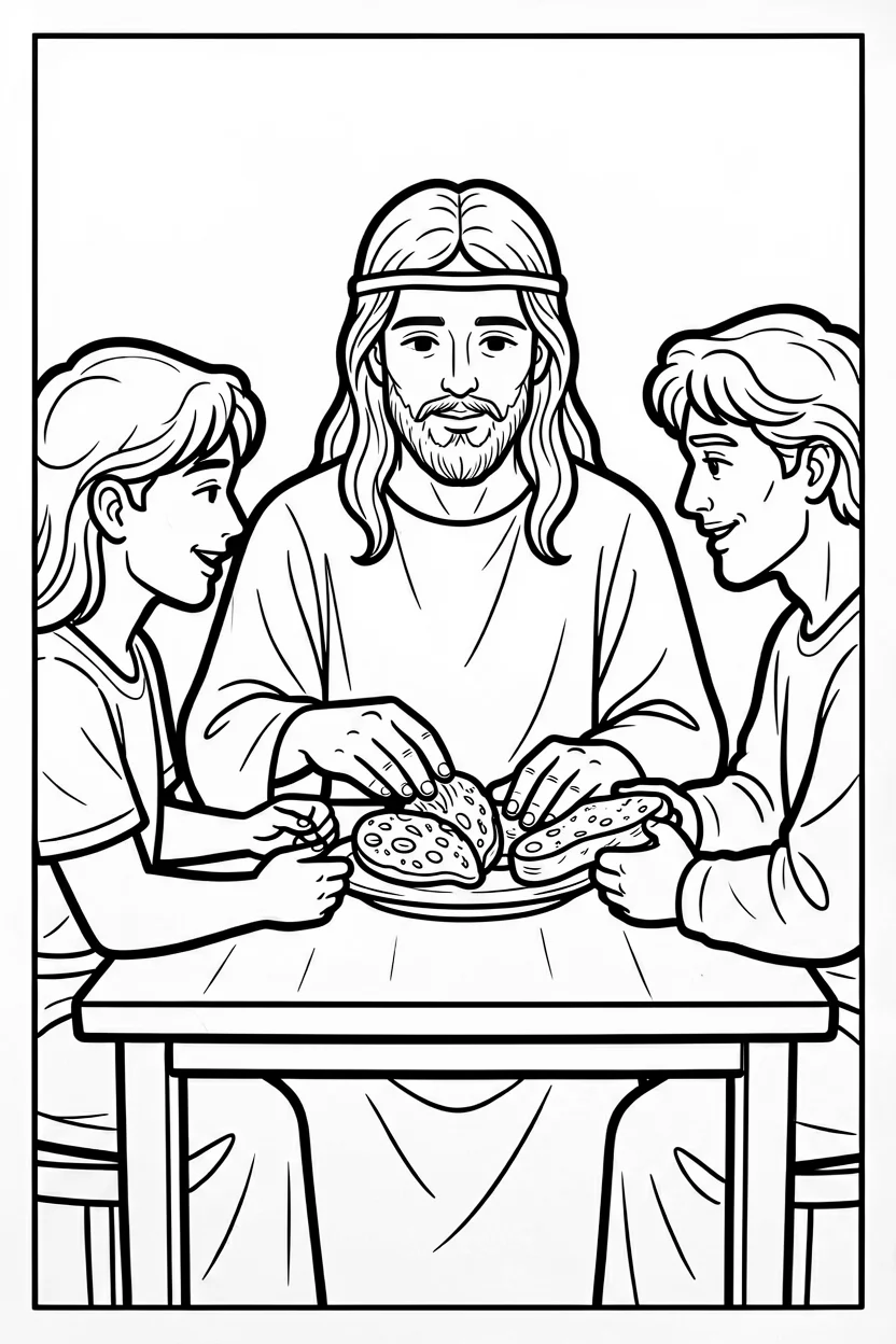 Desenhos de Jesus para Imprimir e Colorir
