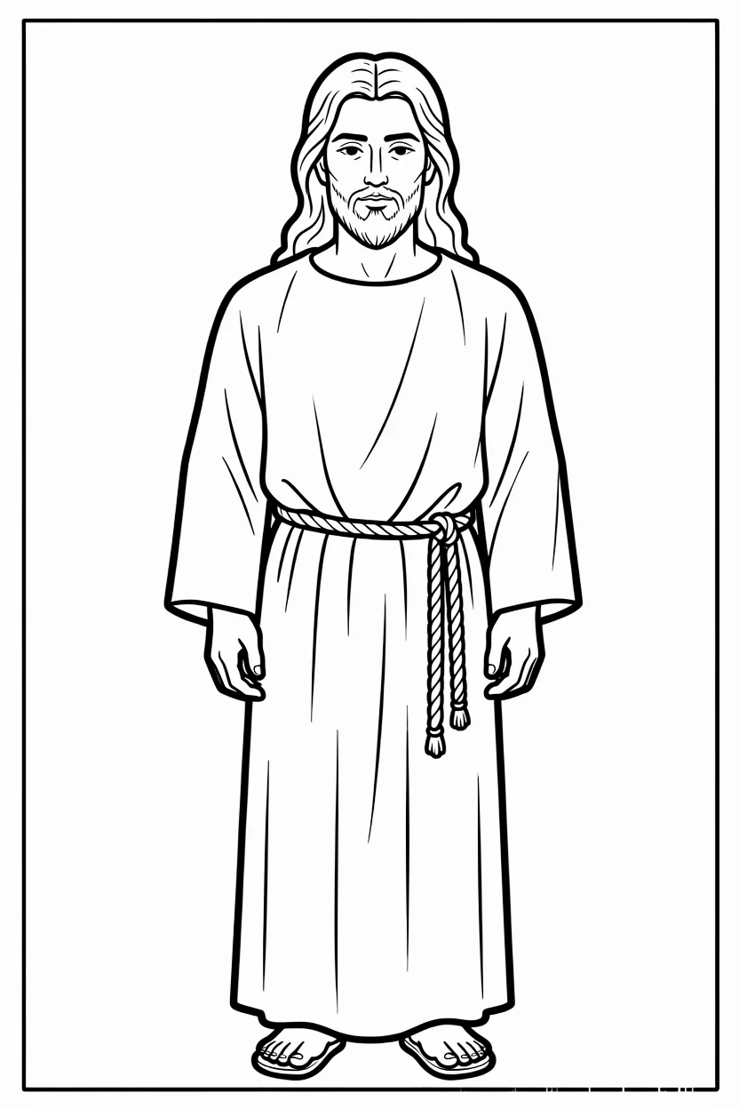 Desenhos de Jesus para Imprimir e Colorir