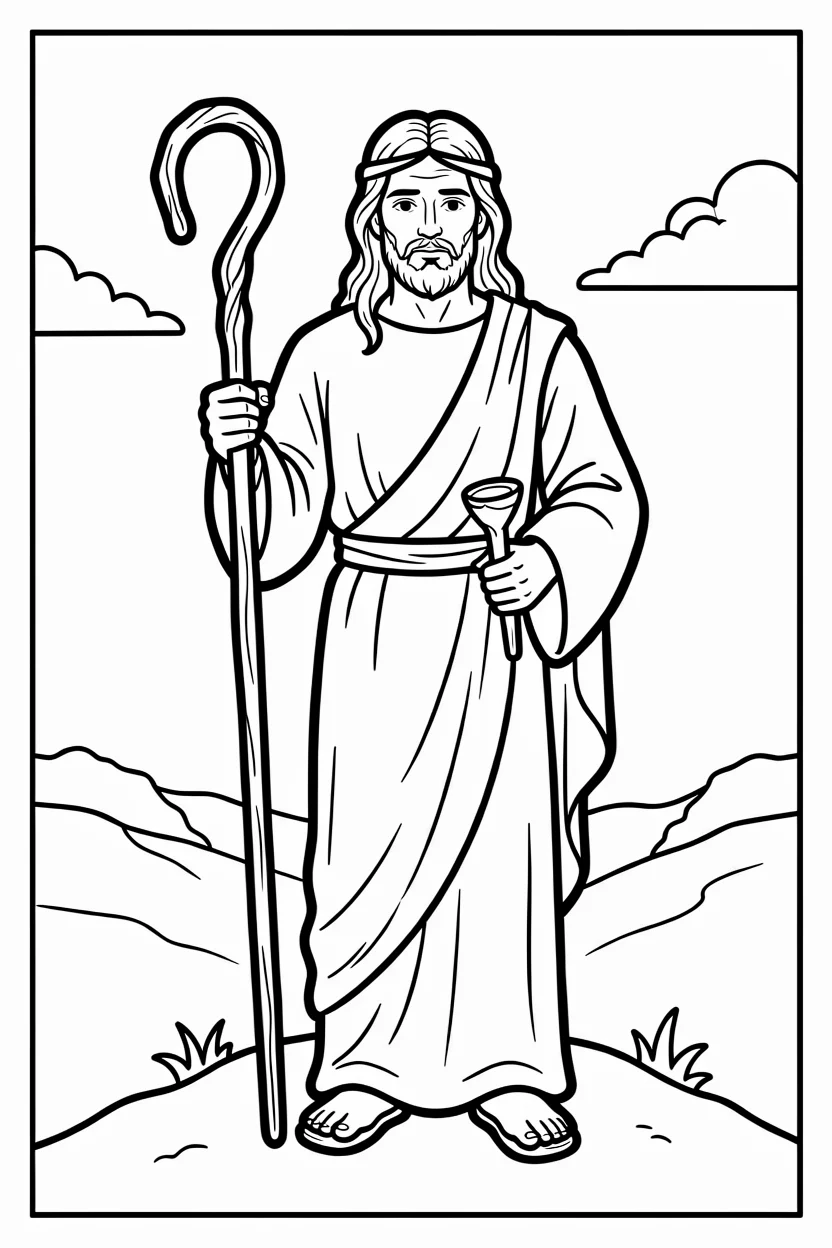 Desenhos de Jesus para Imprimir e Colorir