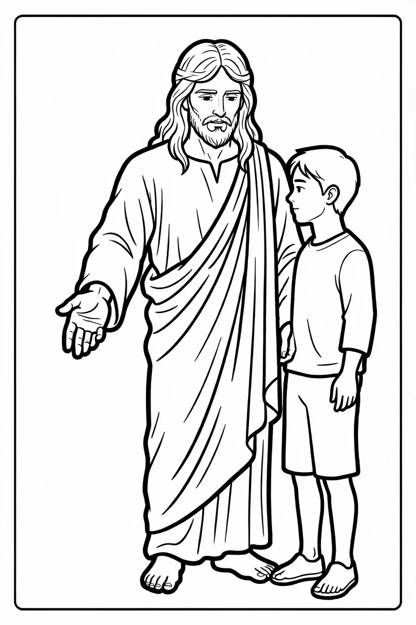 Desenhos de Jesus para Imprimir e Colorir