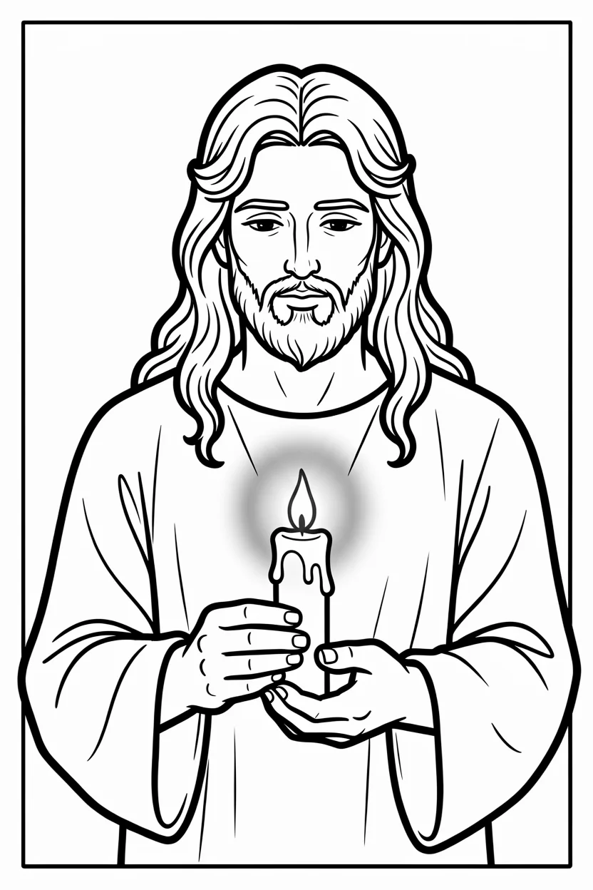 Desenhos de Jesus para Imprimir e Colorir