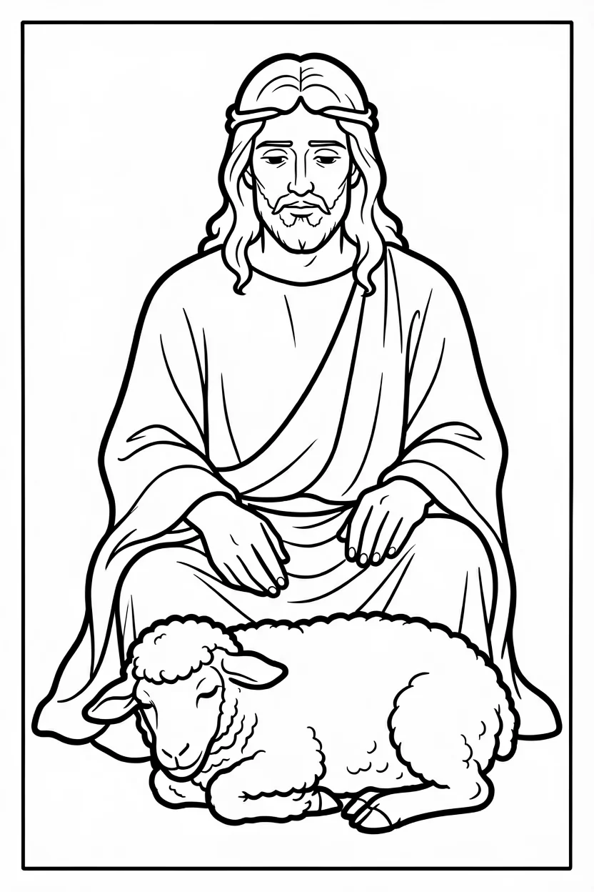 Desenhos de Jesus para Imprimir e Colorir
