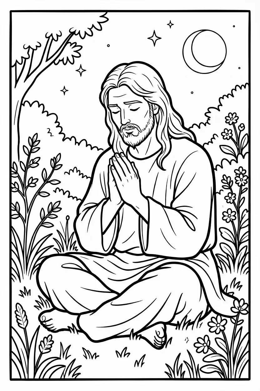 Desenhos de Jesus para Imprimir e Colorir