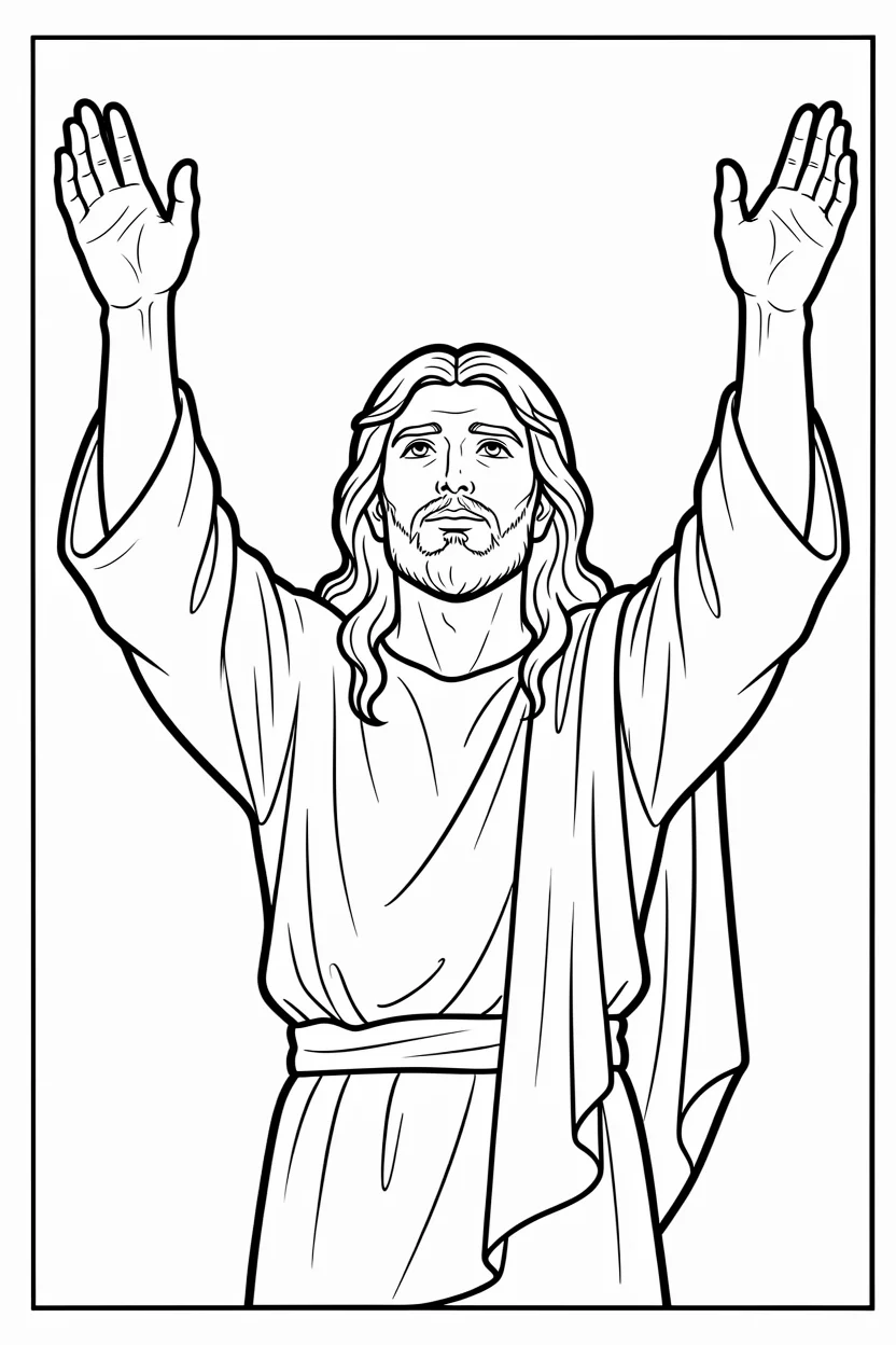 Desenhos de Jesus para Imprimir e Colorir