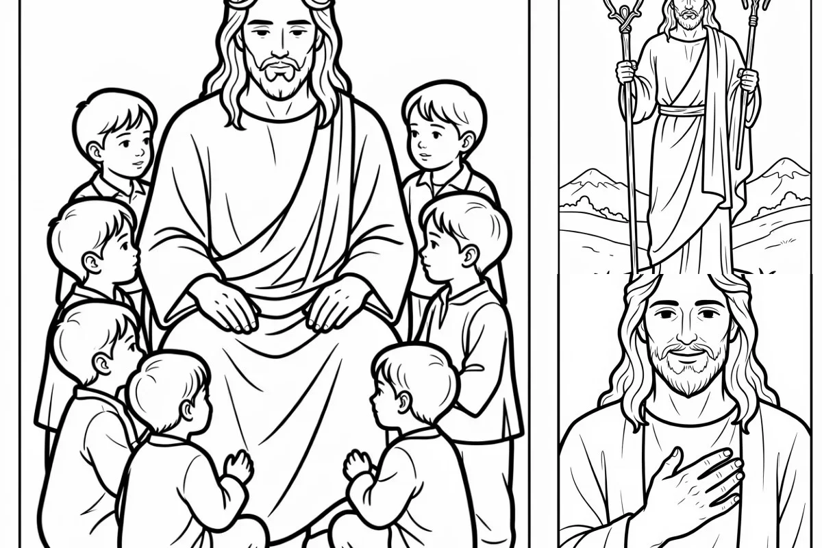 Desenhos de Jesus para Imprimir e Colorir