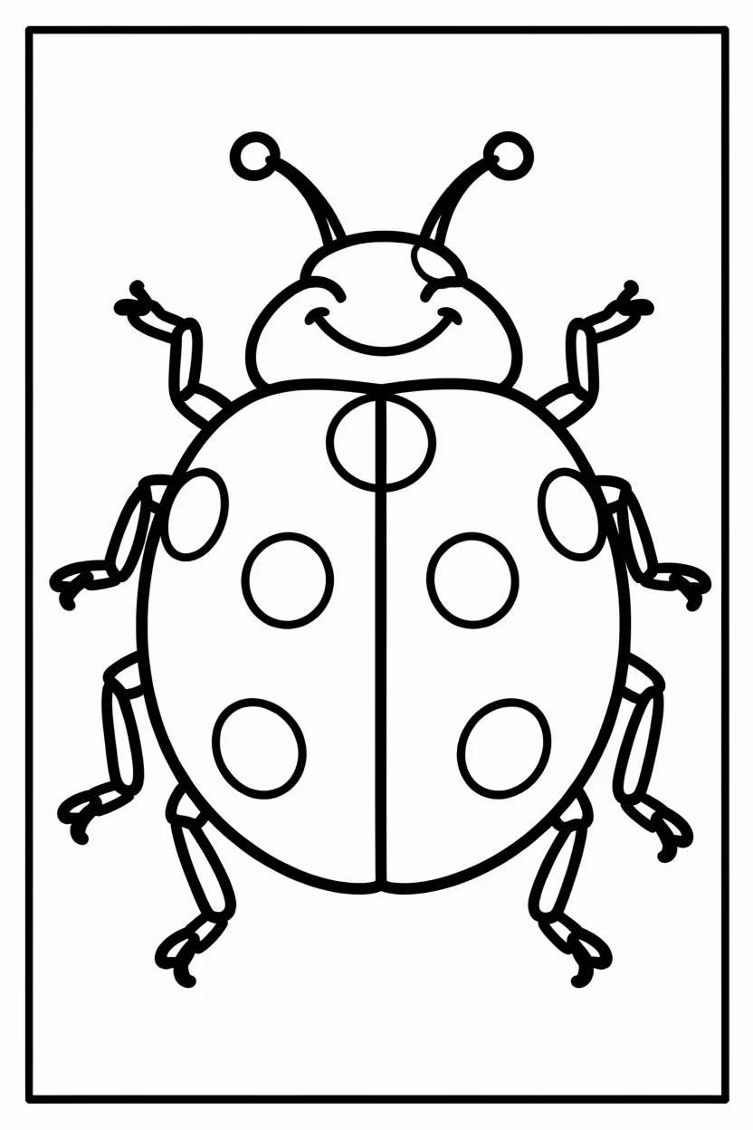 Desenhos de Joaninha para Imprimir e Colorir