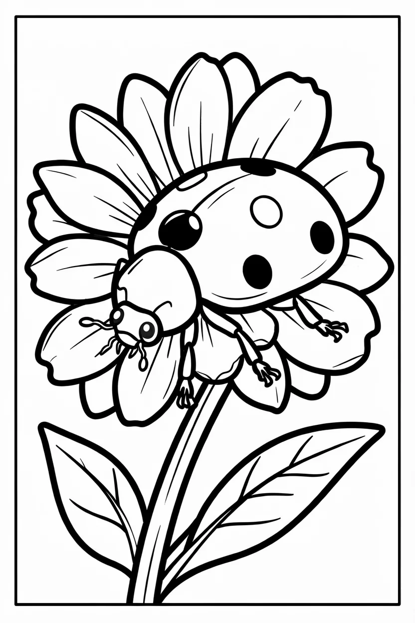 Desenhos de Joaninha para Imprimir e Colorir