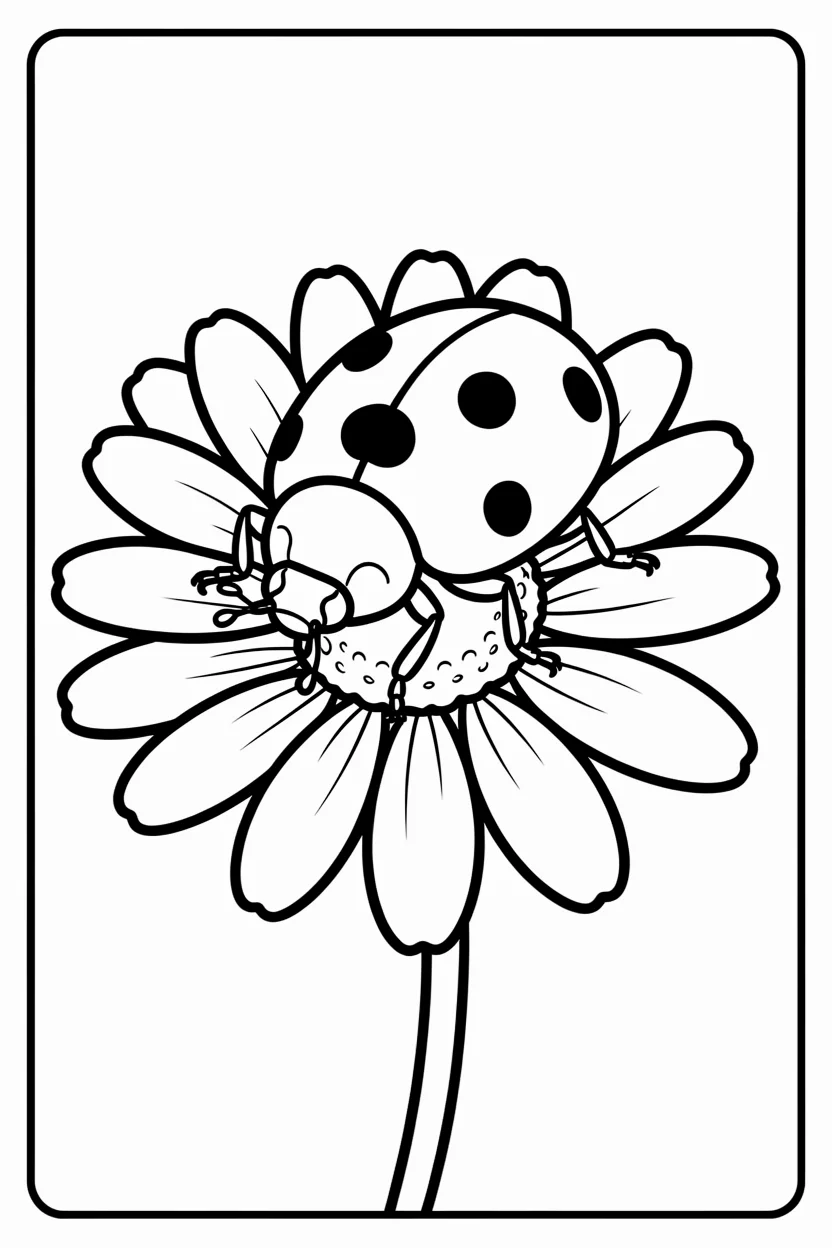 Desenhos de Joaninha para Imprimir e Colorir
