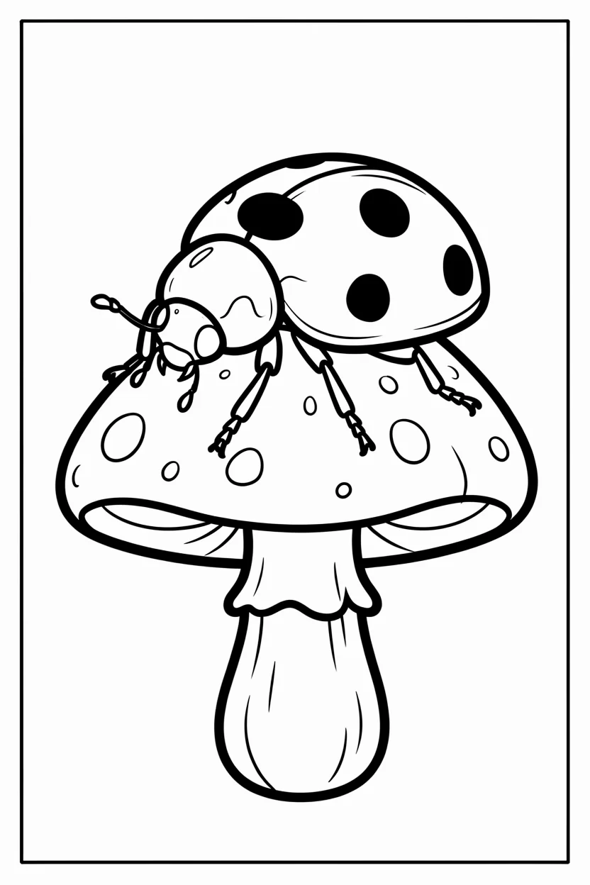 Desenhos de Joaninha para Imprimir e Colorir