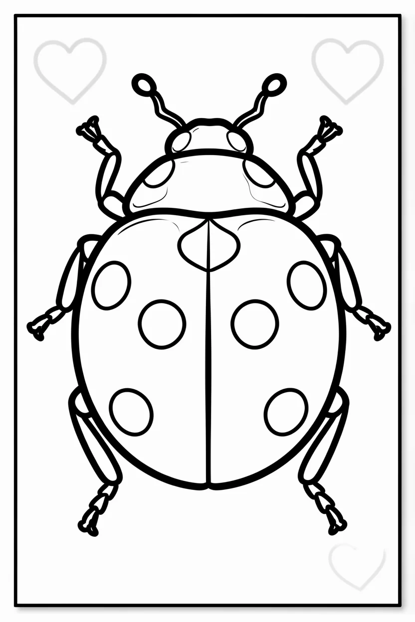 Desenhos de Joaninha para Imprimir e Colorir