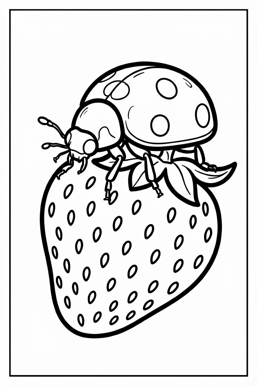 Desenhos de Joaninha para Imprimir e Colorir