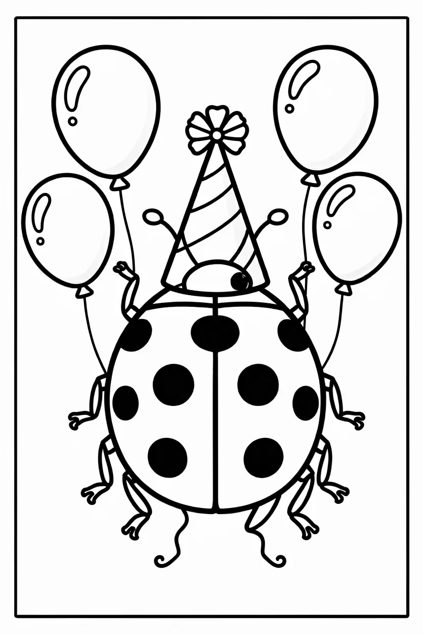 Desenhos de Joaninha para Imprimir e Colorir