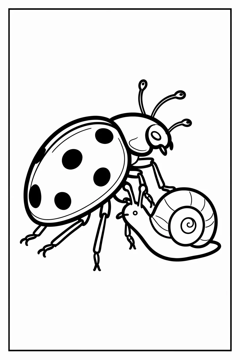 Desenhos de Joaninha para Imprimir e Colorir