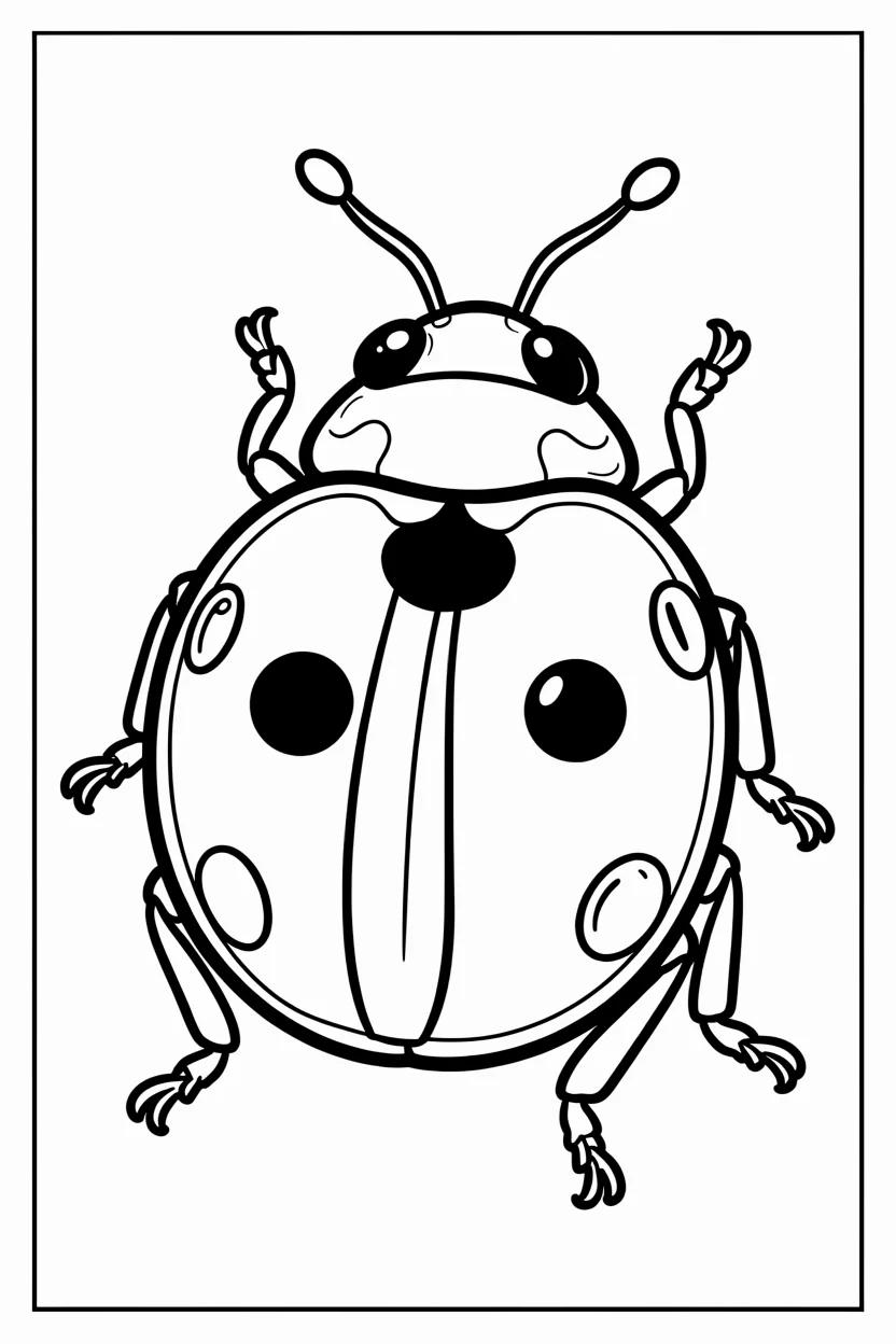 Desenhos de Joaninha para Imprimir e Colorir