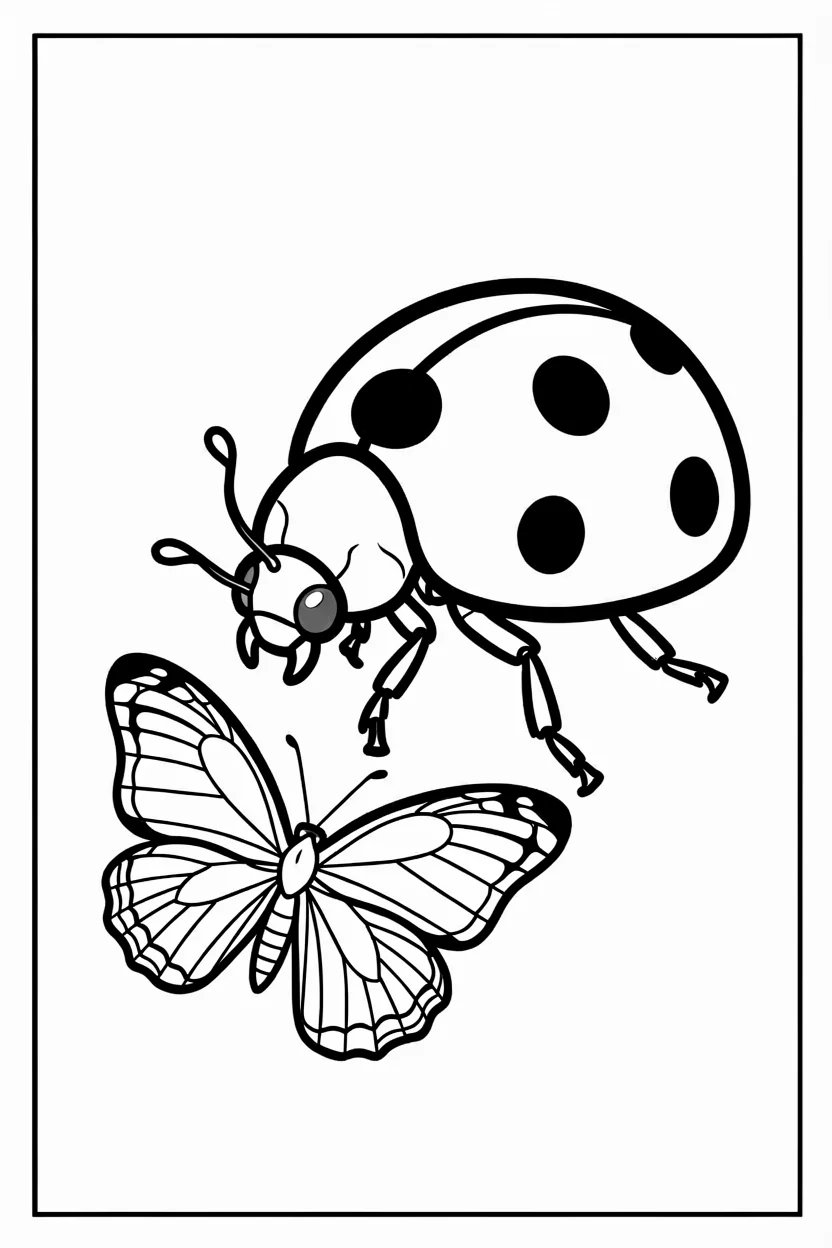 Desenhos de Joaninha para Imprimir e Colorir