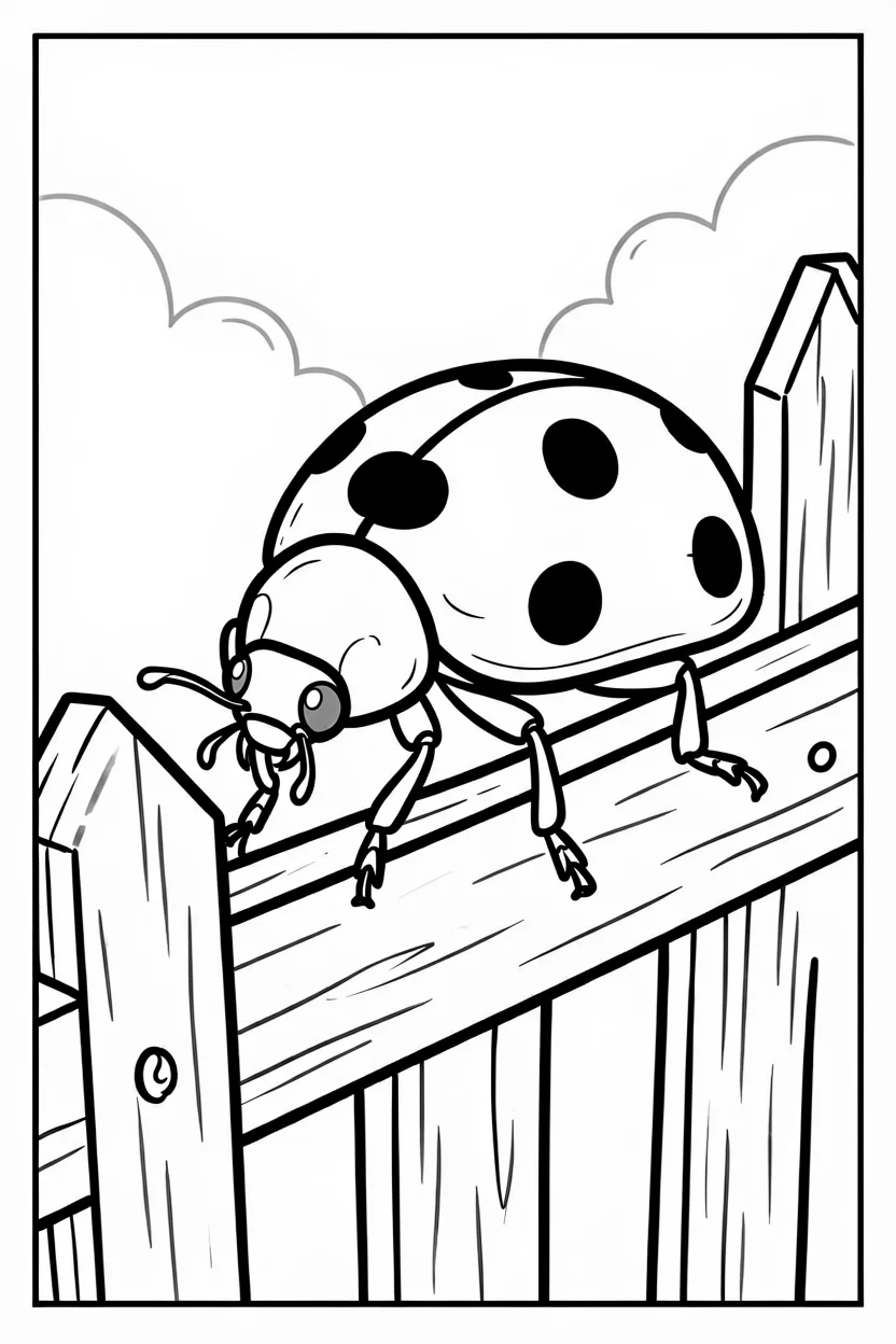 Desenhos de Joaninha para Imprimir e Colorir