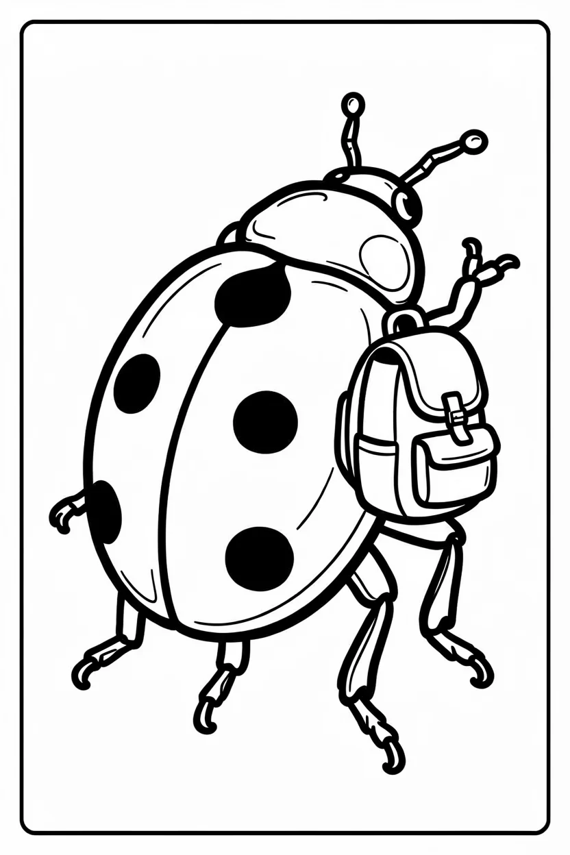 Desenhos de Joaninha para Imprimir e Colorir