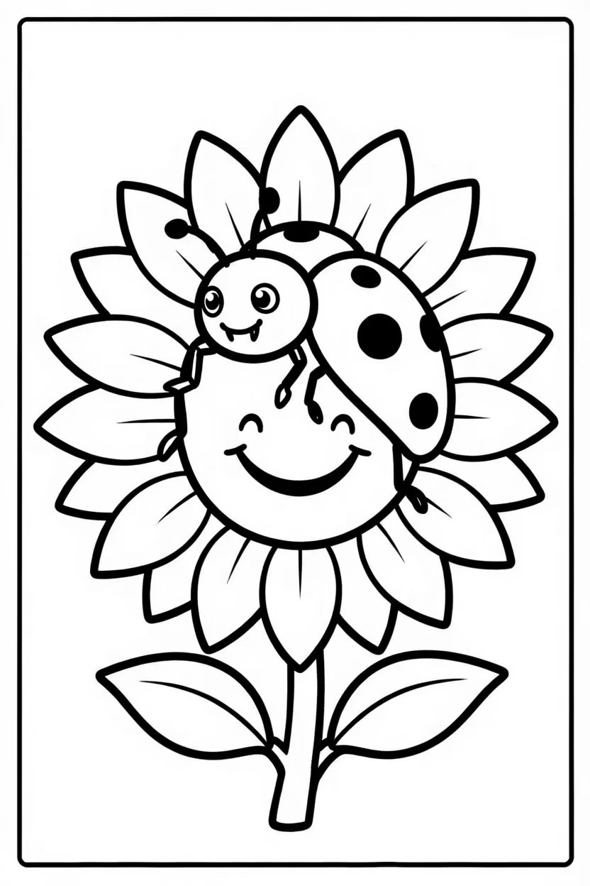 Desenhos de Joaninha para Imprimir e Colorir