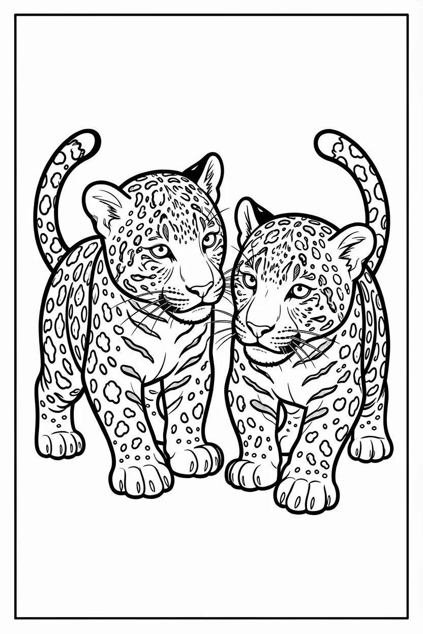 Desenhos de Onu00e7as para Imprimir e Colorir