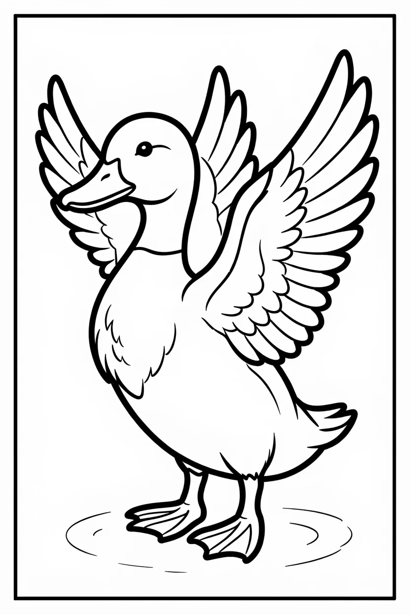 Desenhos de Patos para Imprimir e Colorir