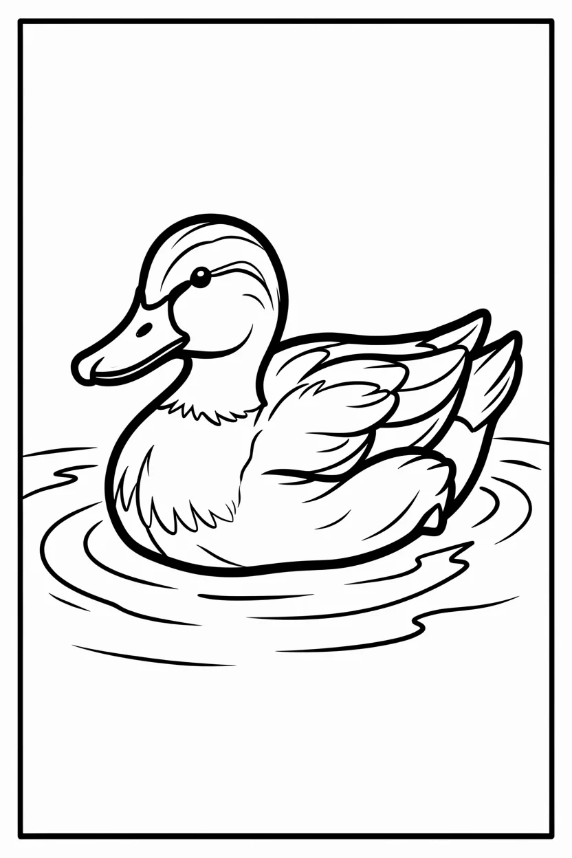 Desenhos de Patos para Imprimir e Colorir