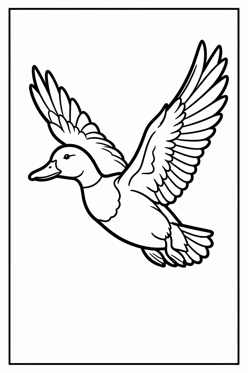 Desenhos de Patos para Imprimir e Colorir