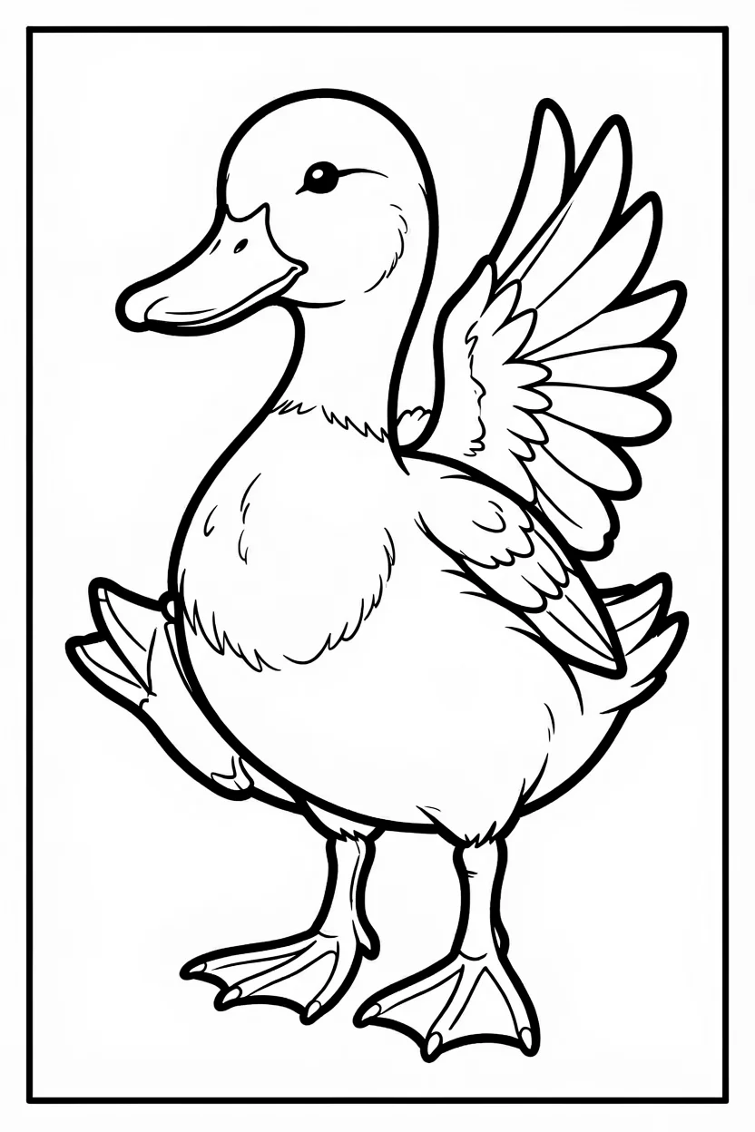 Desenhos de Patos para Imprimir e Colorir