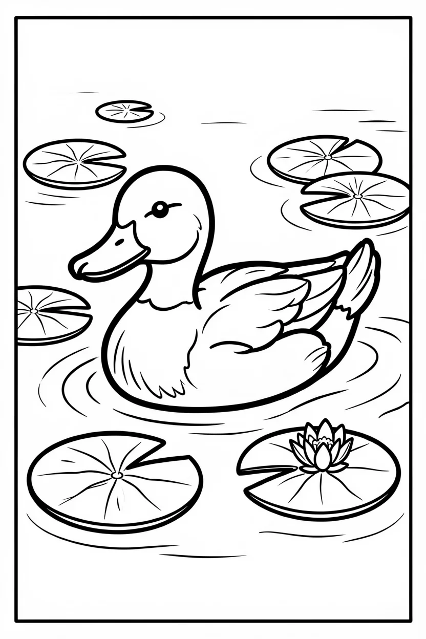 Desenhos de Patos para Imprimir e Colorir